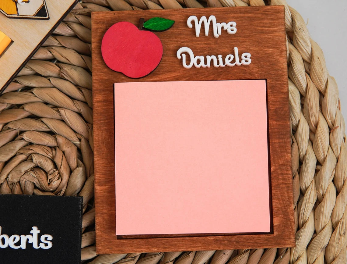 Personalised Teacher Sticky Note Holder