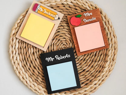 Personalised Teacher Sticky Note Holder