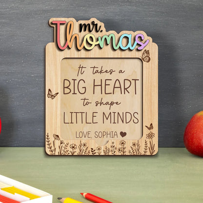 Custom Sticky Note Holder, Personalized Teacher Gift, Teacher Appreciation Gift, End of School Gift